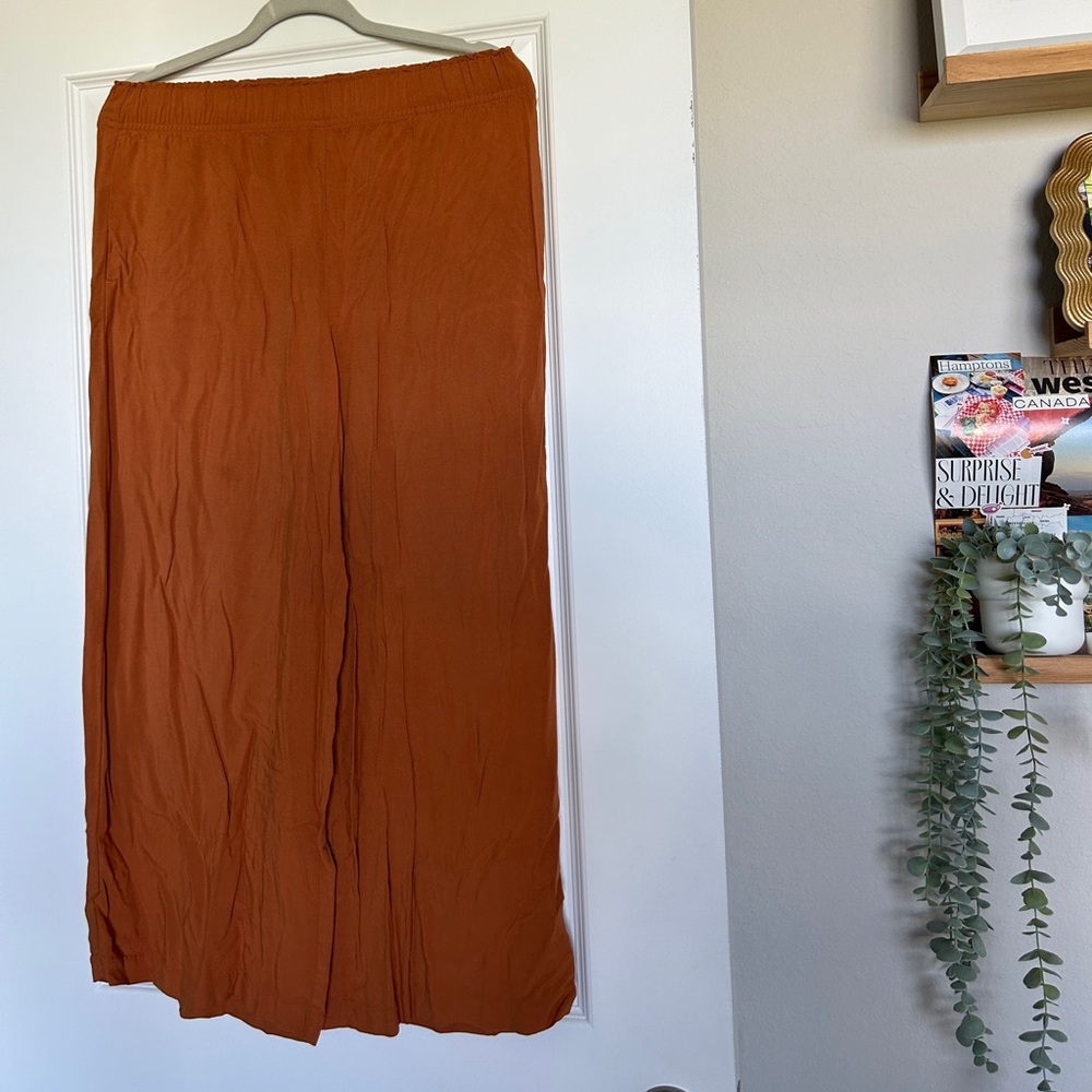 H&M Wide Leg Orange/Terracotta Pants